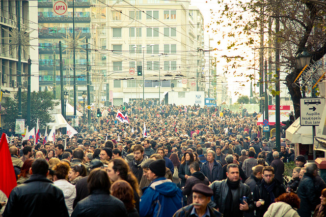 Protest protiv mera štednje 12. februar 2012, Atina