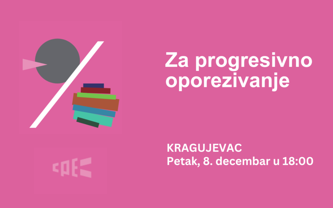 Predstavljanje istraživanja o progresivnom oporezivanju zarada u Kragujevcu