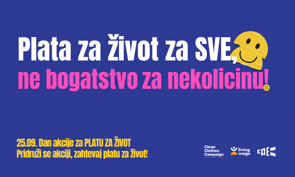 I ove godine, 25. septembra, obeležićemo svetski Dan akcije za platu za život