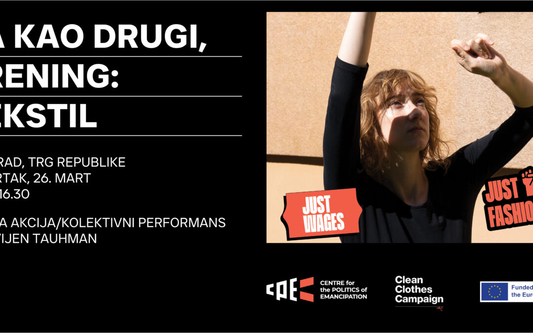 ULIČNA AKCIJA: Ja kao drugi, trening: Tekstil // Vivijen Tauhman